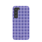 Lavender Checkered Samsung Galaxy S23 Case