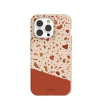 Seashell Clay Terrazzo iPhone 14 Pro Case