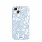 Powder Blue Coastal Rodeo iPhone 15 Plus Case