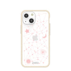 Clear Cosmic Wonder iPhone 13 Mini Case With London Fog Ridge