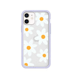 Clear Daisy iPhone 12 Mini Case With Lavender Ridge