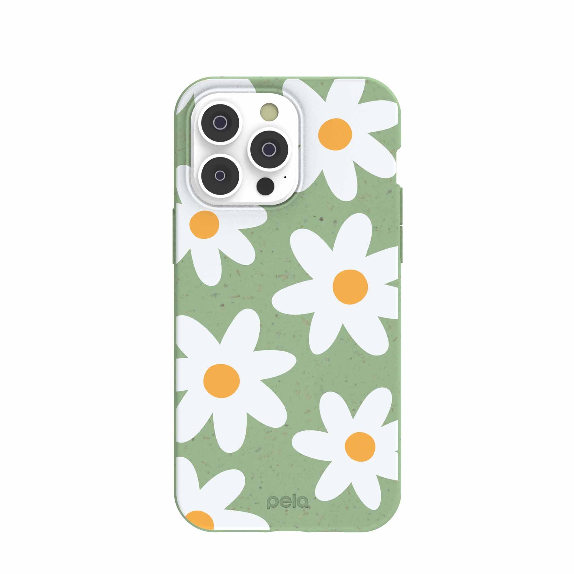 Sage Green Daisy iPhone 14 Pro Max Case Pela Case