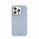 Coque pour iPhone 14 Pro bleu poudre Ebb and Flow