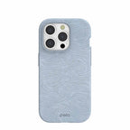 Powder Blue Ebb and Flow iPhone 15 Pro Case