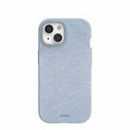 Powder Blue Ebb and Flow iPhone 15 Case