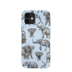 Powder Blue Elephant Parade iPhone 12/ iPhone 12 Pro Case
