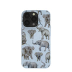 Powder Blue Elephant Parade iPhone 13 Pro Case