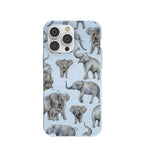 Powder Blue Elephant Parade iPhone 14 Pro Max Case