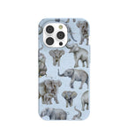 Powder Blue Elephant Parade iPhone 14 Pro Case
