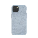 Coque iPhone 13 bleu poudre