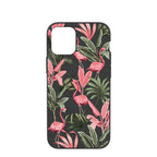 Black Flamingo Party iPhone 12 Mini Case