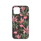 Black Flamingo Party iPhone 12/ iPhone 12 Pro Case