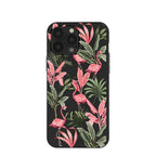 Black Flamingo Party iPhone 13 Pro Max Case