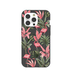 Black Flamingo Party iPhone 14 Pro Case