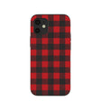 Coque en flanelle noire pour iPhone 12 Mini