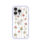 Clear Floral Vines iPhone 13 Pro Case With Lavender Ridge
