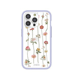 Clear Floral Vines iPhone 14 Pro Case With Lavender Ridge