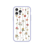 Clear Floral Vines iPhone 14 Pro Max Case With Lavender Ridge