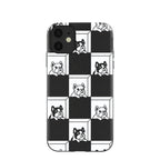 Black Frenchie Checkers iPhone 11 Case