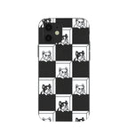 Black Frenchie Checkers iPhone 12/ iPhone 12 Pro Case