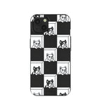 Black Frenchie Checkers iPhone 13 Case