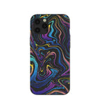 Black Galaxy Swirls iPhone 12 Pro Max Case