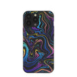 Coque noire Galaxy Swirls pour iPhone 13 Pro Max