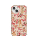 Coque iPhone 14 motif coquillages et jardin.