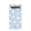 Coque Google Pixel 6a bleu poudre fantomatique