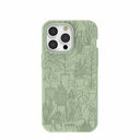 Coque Green Oasis pour iPhone 15 Pro Max, vert sauge