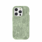 Sage Green Green Oasis iPhone 15 Pro Case