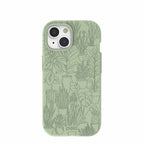 Sage Green Green Oasis iPhone 15 Case
