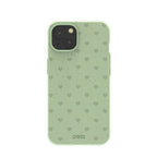 Sage Green Hearts iPhone 13 Case