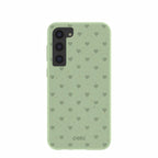 Sage Green Hearts Samsung Galaxy S23+(Plus) Case
