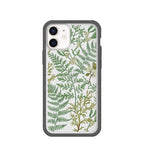 Clear Herbarium iPhone 12 Mini Case With Black Ridge