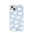 Coque pour iPhone 14 Plus avec motif oursons bleu poudre