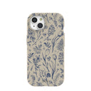 Coque pour iPhone 15 London Fog Indigo Bouquet