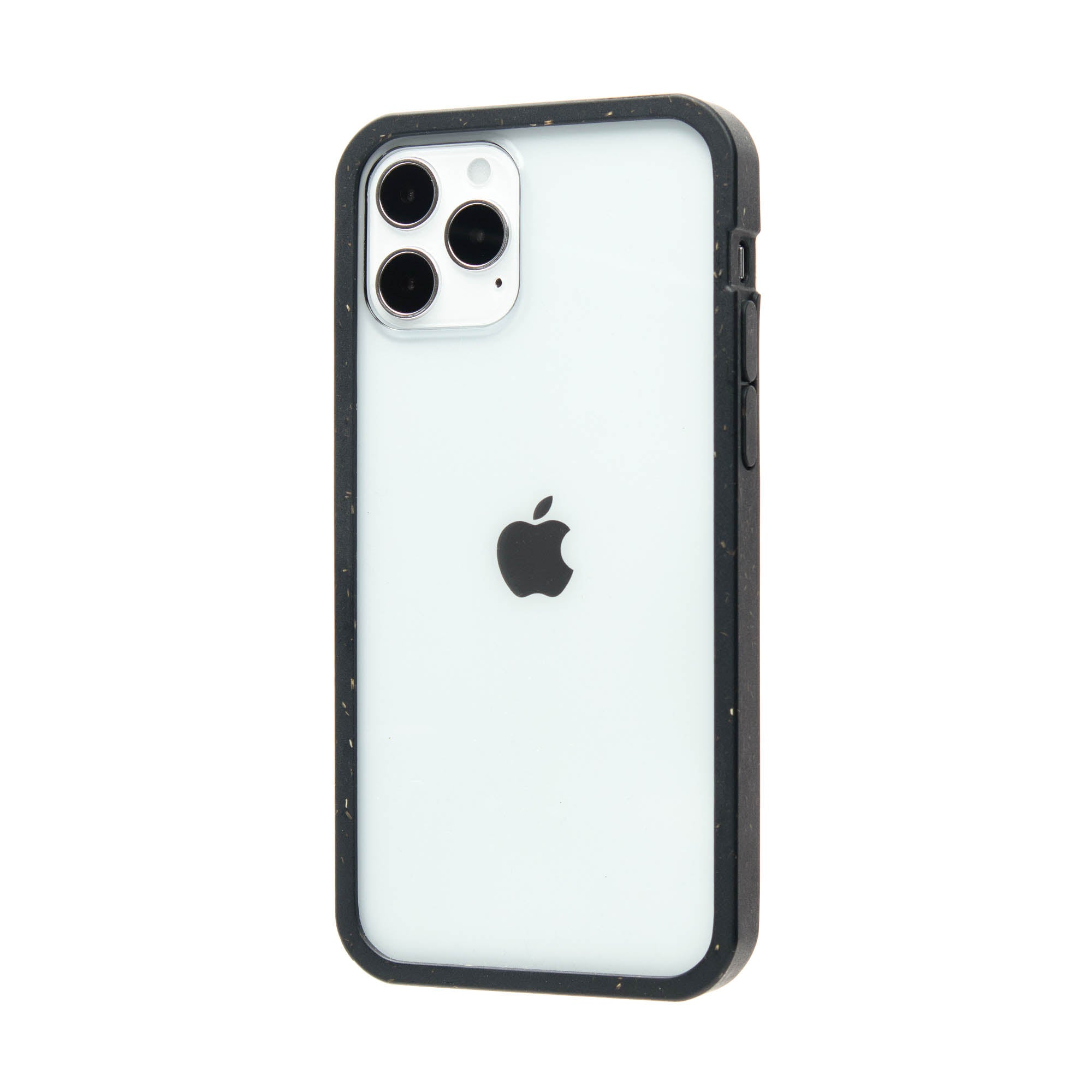Clear iPhone 12/iPhone 12 Pro Case with Black Ridge Pela Case