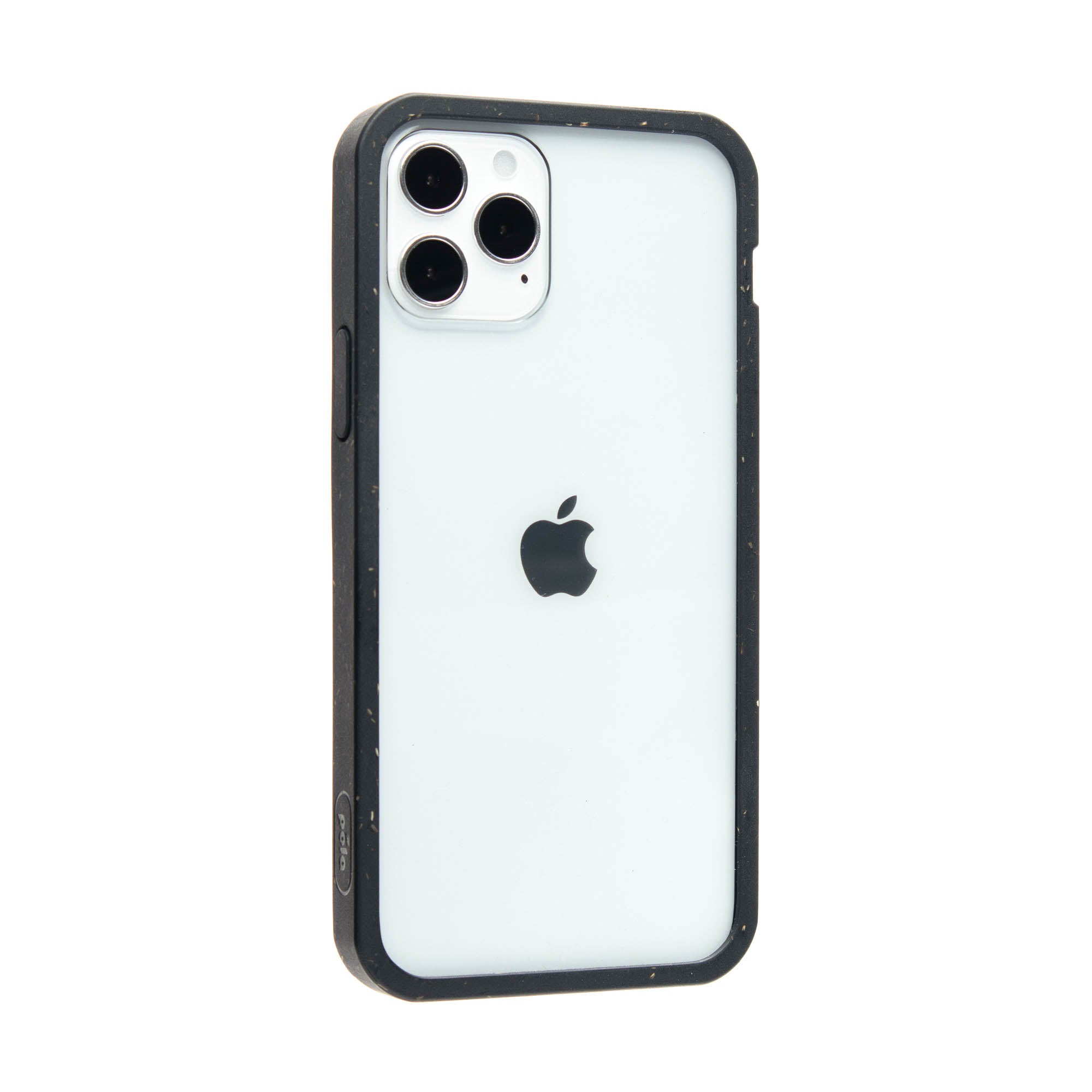 Clear iPhone 12/iPhone 12 Pro Case with Black Ridge Pela Case