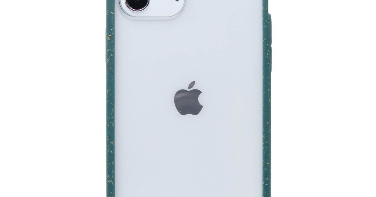 Clear iPhone 12 Pro Max Case with Green Ridge
