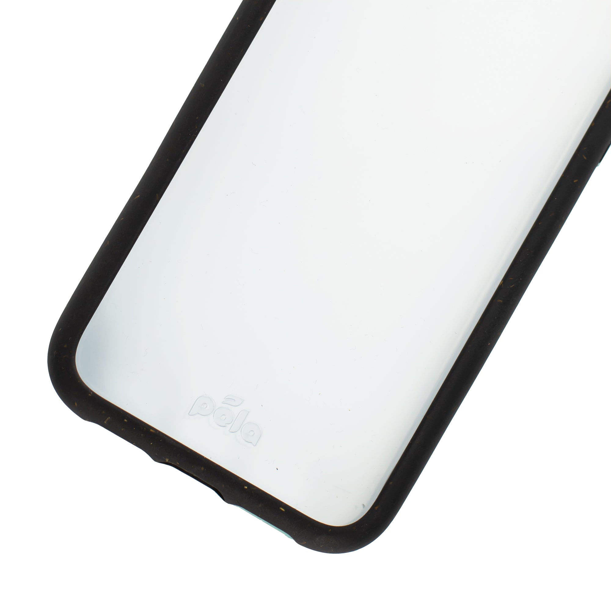 Clear iPhone XR Case with Black Ridge Pela Case