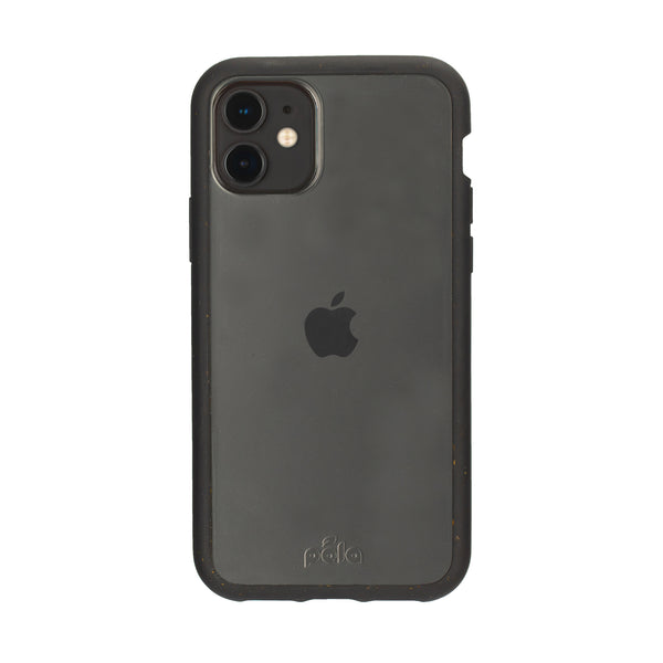 Clear iPhone 11 Case with Black Ridge – Pela Case