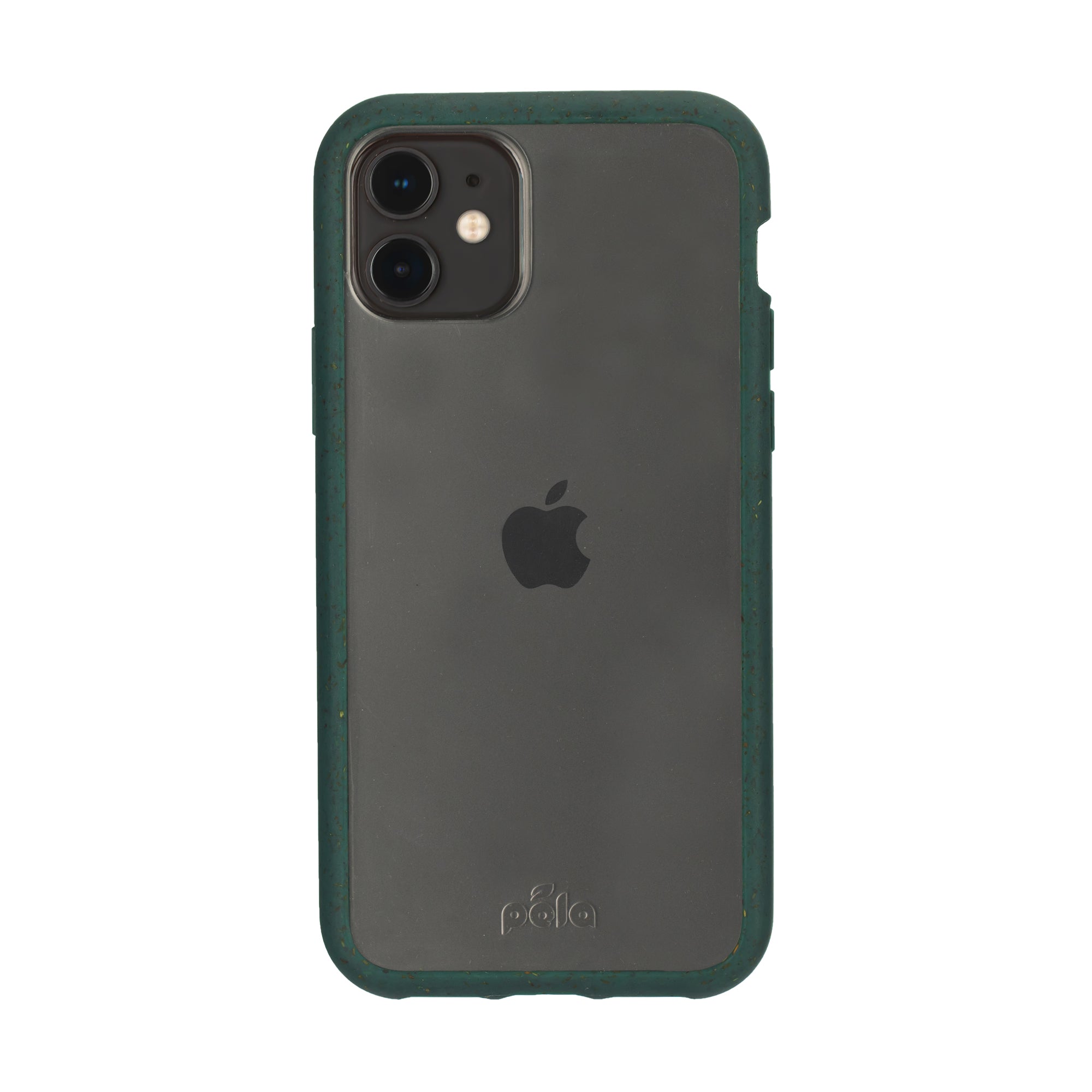 Clear iPhone 11 Case with Green Ridge – Pela Case Clear iPhone 11 Case with Green Ridge – Pela Case