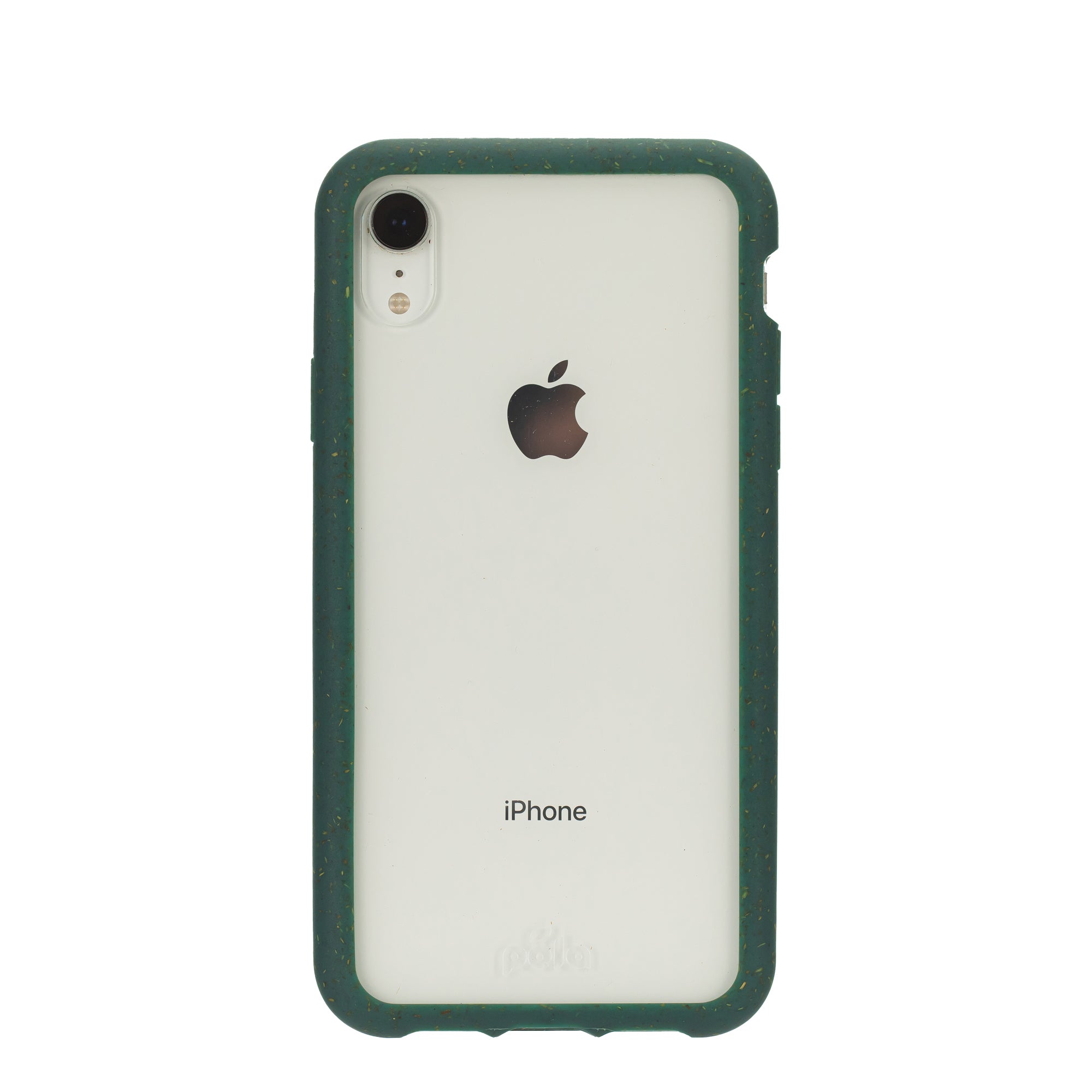 Clear iPhone XR Case with Green Ridge Pela Case