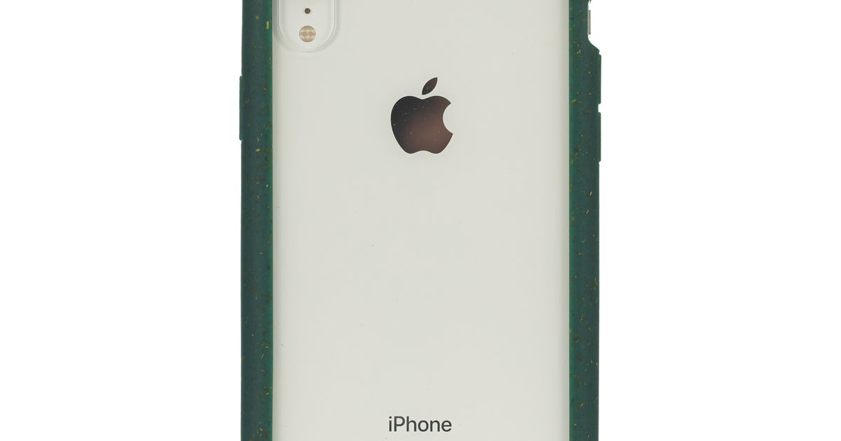 Clear iPhone XR Case with Green Ridge