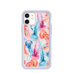 Clear Jellyfish iPhone 12 Mini Case With Lavender Ridge