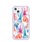 Clear Jellyfish iPhone 13 Case With Lavender Ridge