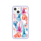Clear Jellyfish iPhone 13 Mini Case With Lavender Ridge
