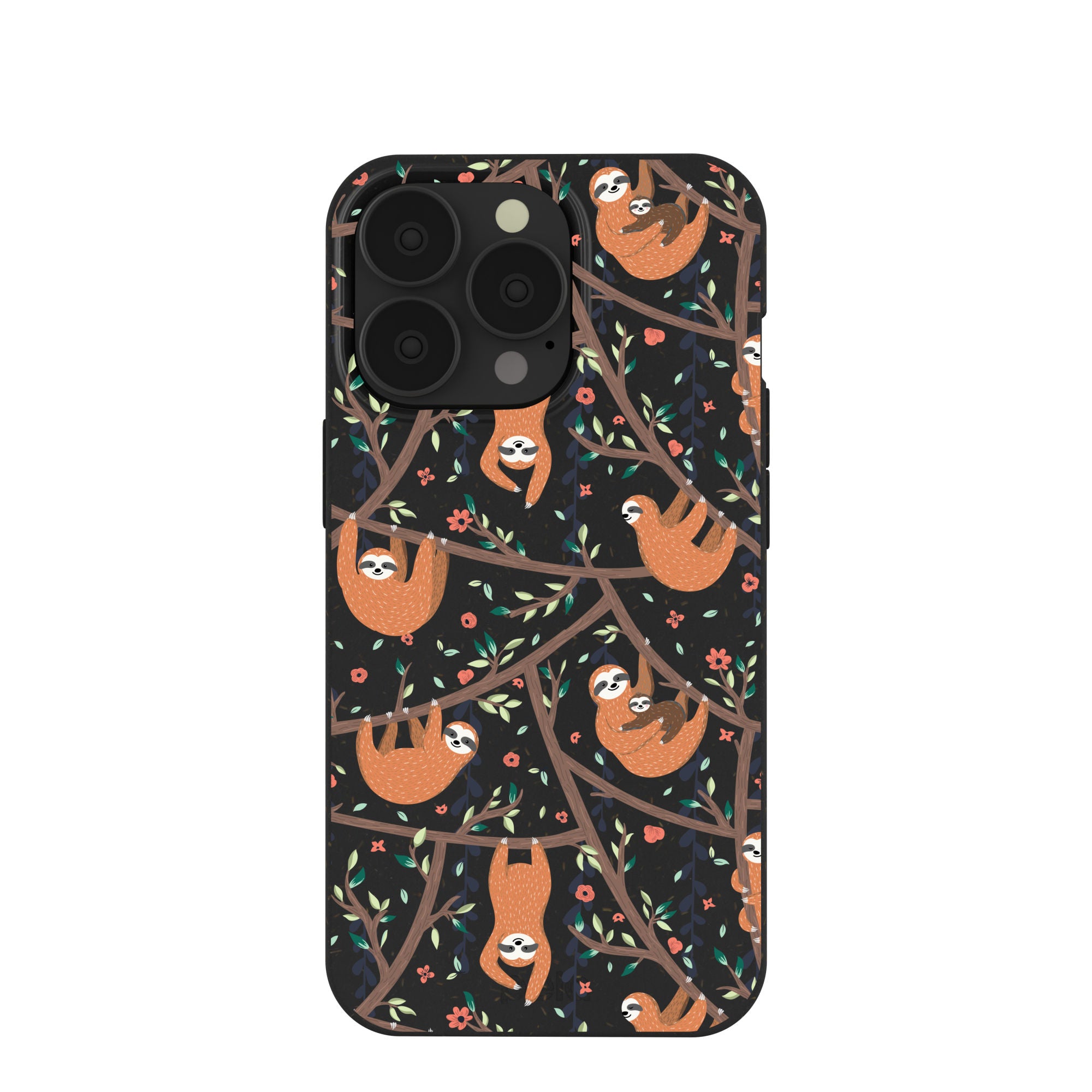 Black Jungle Sloths iPhone 13 Pro Case – Pela Case