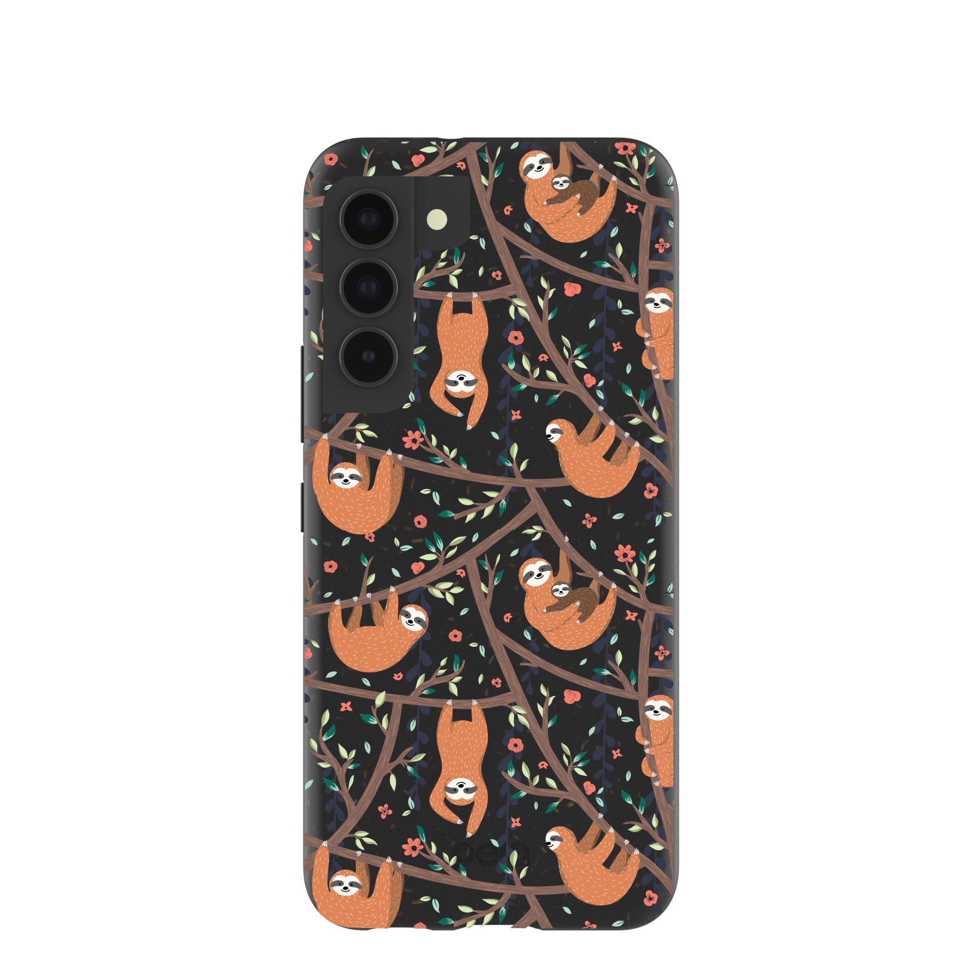 Black Jungle Sloths Samsung Galaxy S22 Case – Pela Case